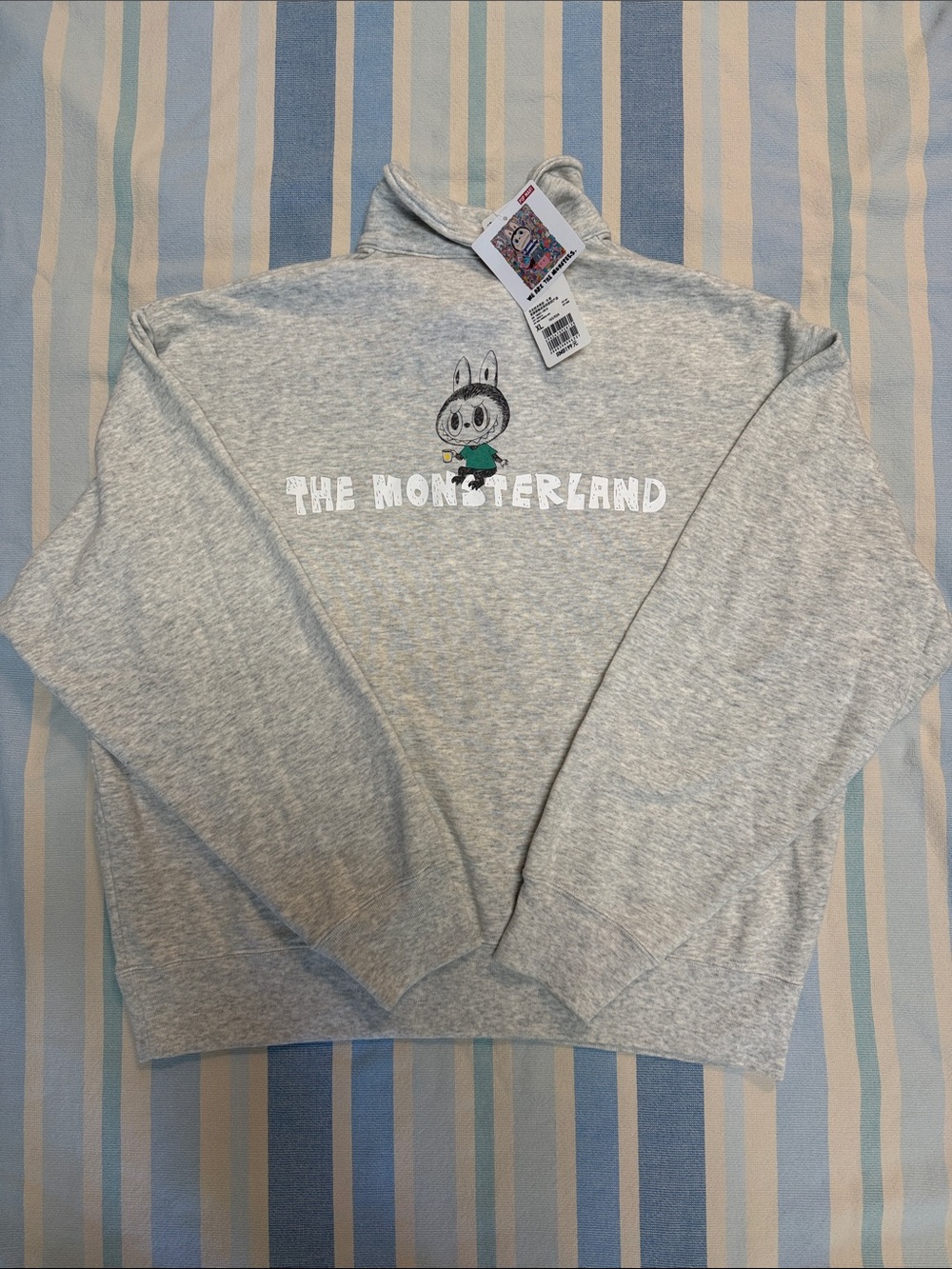 Uniqlo Light Gray Monsterland Crewneck Sweater
